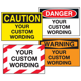 Signs Banners & Tags | Warning Labels | Engraved and vinyl signage for ...